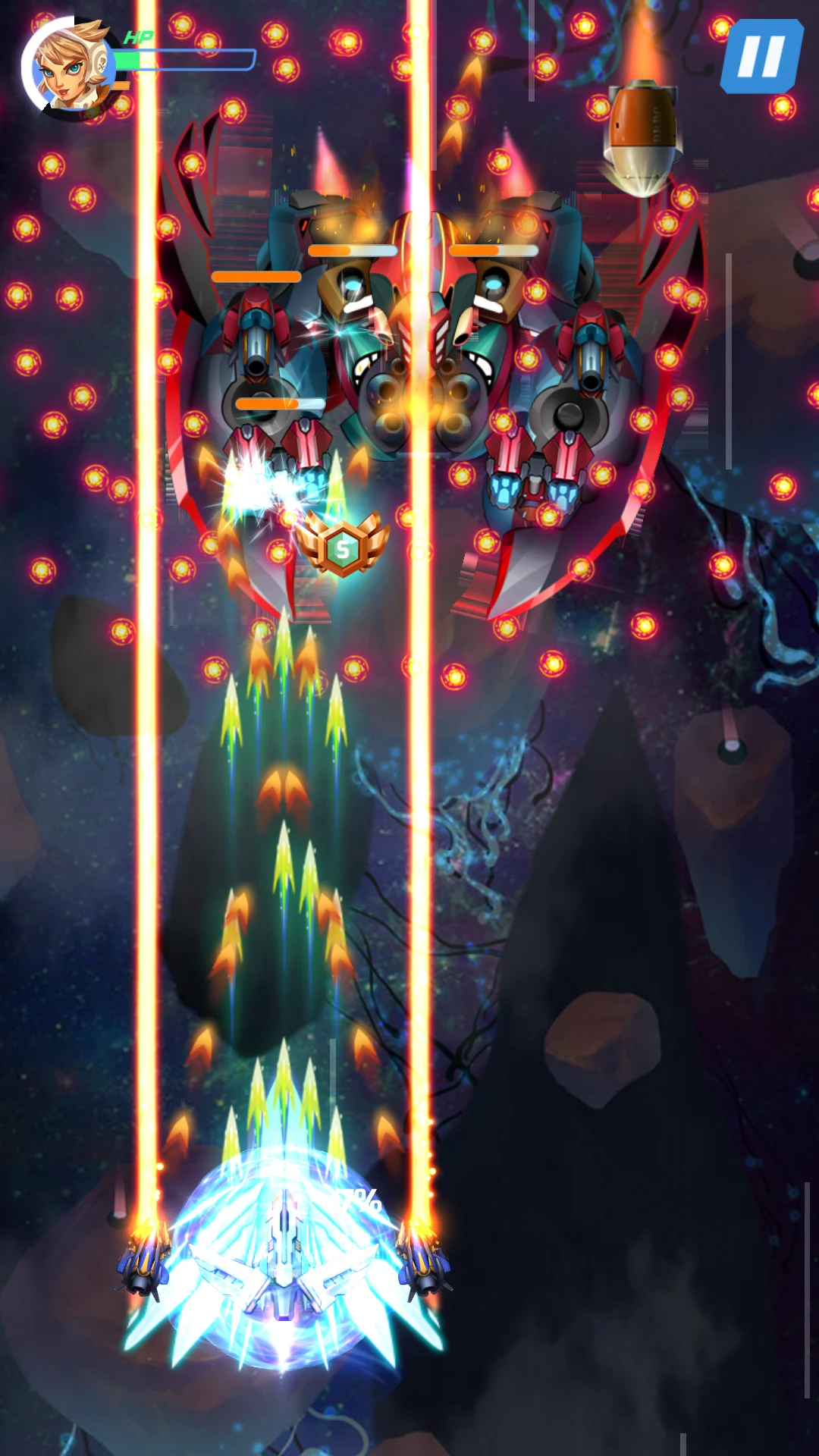 GalaxyPirates - space shooting screenshot